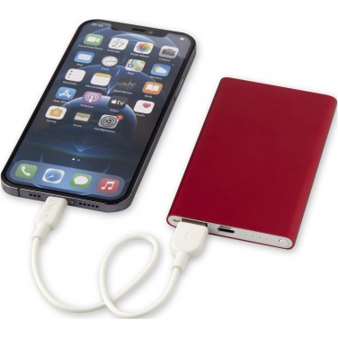 Logotrade Firmengeschenke das Foto: Pep 4000 mAh Type-C Powerbank aus recyceltem Aluminium 