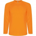 Montecarlo Langarm-Sport-Shirt für Kinder, Fluoreszierendes Orange