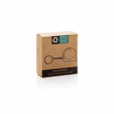 Logotrade Firmengeschenke das Foto: MeasureMate 1m Schlüsselband aus RCS recyceltem ABS