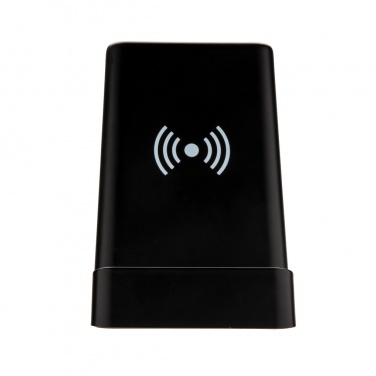 Logotrade Logogeschenke das Foto: Light Up Logo 5W Wireless Charging Stiftehalter