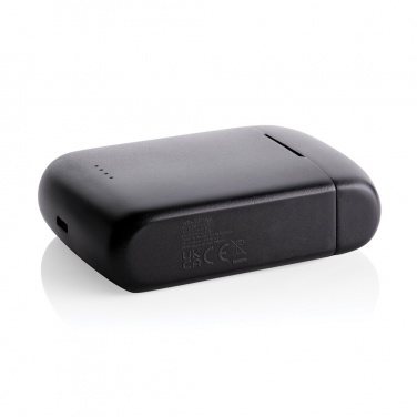 Logotrade Werbeartikel das Foto: Skywave Solar-Kopfhörer aus RCS recyceltem Kunststoff