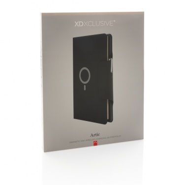 Logotrade Werbegeschenke das Foto: Artic magnetisches 10W Wireless Charging A4 Portfolio