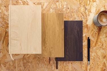 Logotrade Werbegeschenke das Foto: Kavana A5 Notizbuch mit Holz-Print