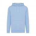 Iqoniq Rila Lightweight Hoodie aus recycelter Baumwolle, Himmelblau