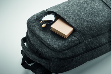 Logotrade Geschäftsgeschenke das Foto: 13" Laptop Rucksack RPET-Filz