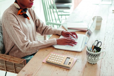 Logotrade Geschäftsgeschenke das Foto: 8-stelliger Dual-Rechner