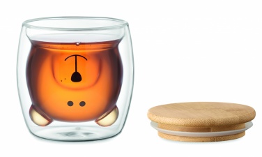 Logotrade Werbegeschenke das Foto: Becher Borosilikatglas Bär