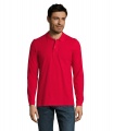 PERFECT MEN LSL POLO 180g, Rot