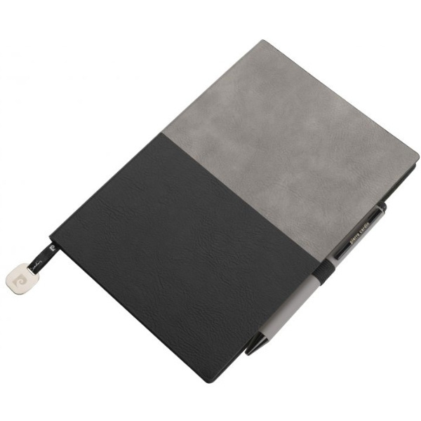 Logotrade Werbegeschenke das Foto: Notizblock A5 & Kugelschreiber REPORTER Pierre Cardin