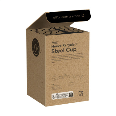 Logotrade Werbeartikel das Foto: Huevo RCS Recycled Steel Cup 350 ml Thermobecher