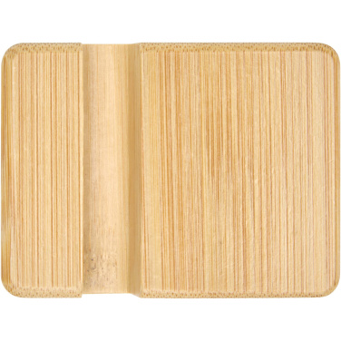 Logotrade Logogeschenke das Foto: Ebla Smartphonehalterung aus Bambus