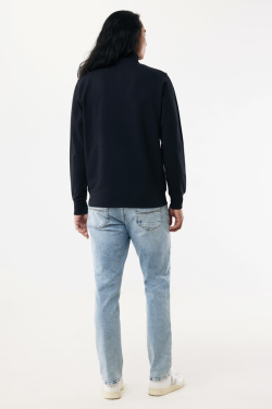 Logotrade Werbegeschenke das Foto: IQONIQ Elgon Quarter-Zip-Sweater aus rec. Baumwolle