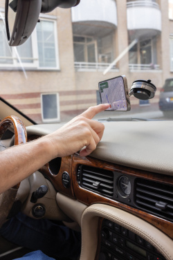 Logotrade Logogeschenke das Foto: Terra 360 Universal-Handyhalter aus RCS rec. Kunststoff