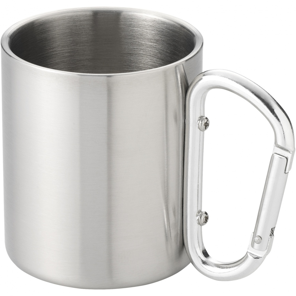 Logotrade promotional gift image of: Alps 200 ml insulated mug with carabiner