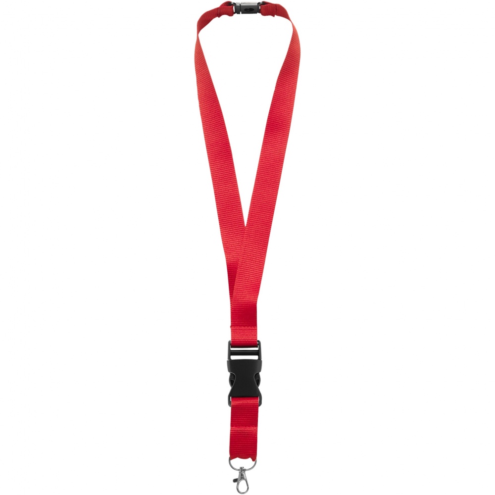 Logo trade corporate gifts picture of: Yogi lanyard detachable buckle break-away closure