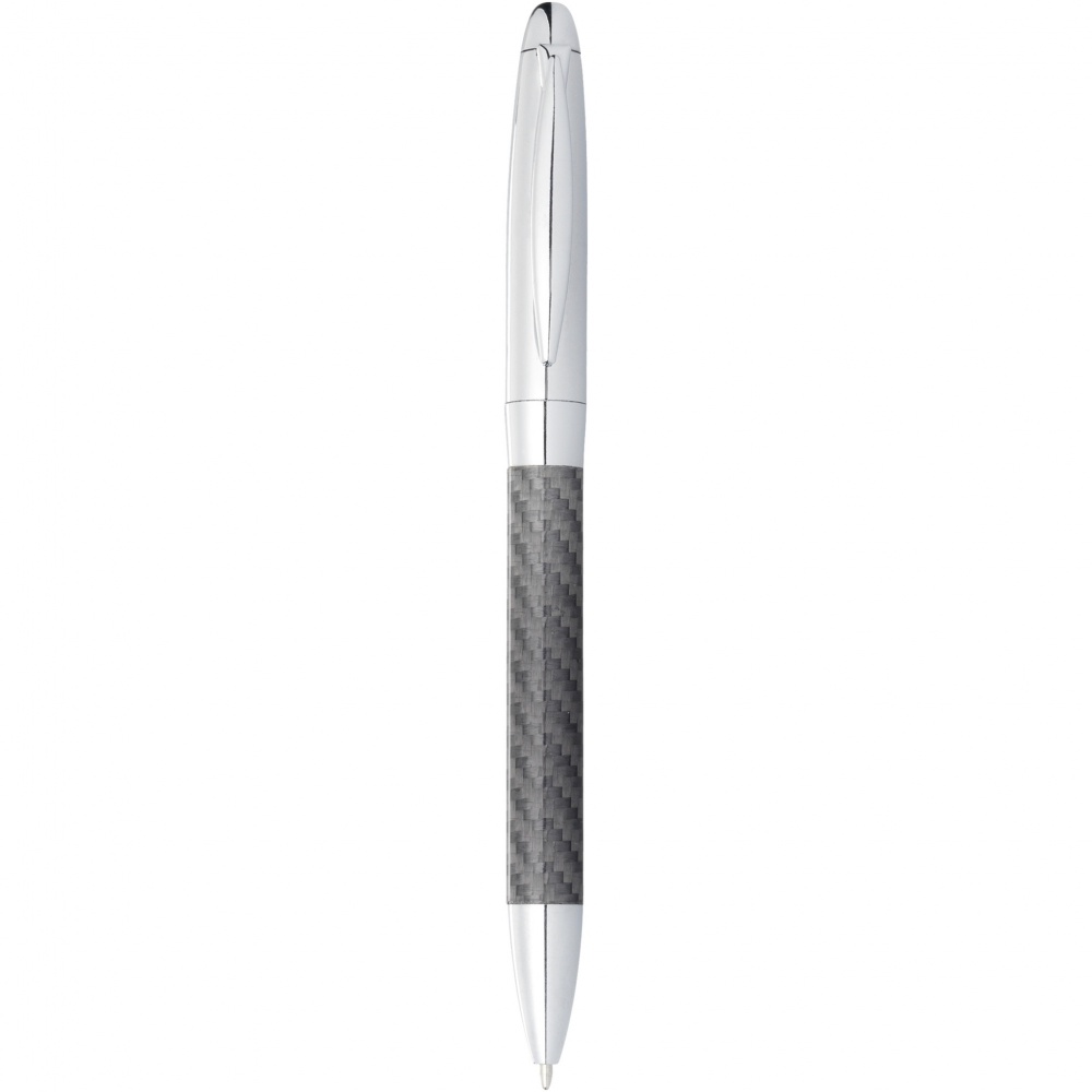 Logo trade promotional merchandise photo of: Winona ballpoint pen with carbon fibre details