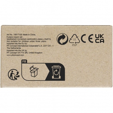 Logotrade promotional merchandise image of: Ayo 6-piece coloured crayon set