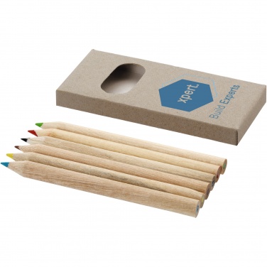 Logo trade promotional giveaways picture of: Ayola 6-piece coloured pencil set