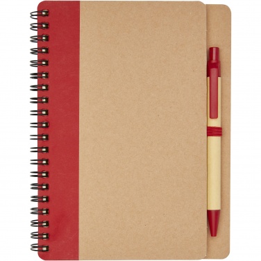 Logo trade promotional merchandise photo of: Priestly recycled notebook with pen