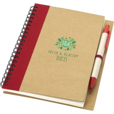 Logo trade promotional items picture of: Priestly recycled notebook with pen