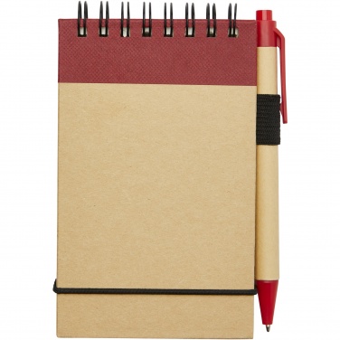 Logo trade promotional gifts image of: Zuse A7 recycled jotter notepad with pen