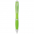 Nash ballpoint pen with coloured barrel and grip, Lime