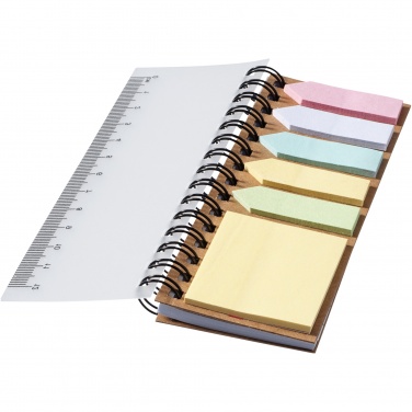 Logotrade promotional merchandise image of: Spinner spiral notebook with coloured sticky notes