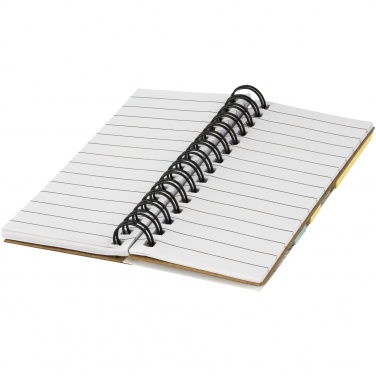 Logotrade promotional gift picture of: Spinner spiral notebook with coloured sticky notes