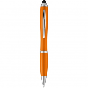 Logo trade business gift photo of: Nash stylus ballpoint pen with coloured grip