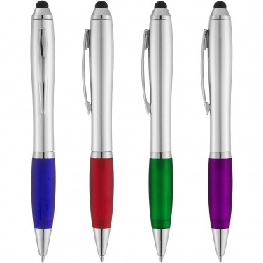 Logotrade promotional merchandise image of: Nash stylus ballpoint with coloured grip