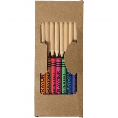Logotrade corporate gift picture of: Lucky 19-piece coloured pencil and crayon set