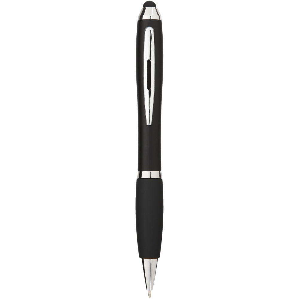 Logotrade promotional merchandise image of: Nash coloured stylus ballpoint pen with black grip