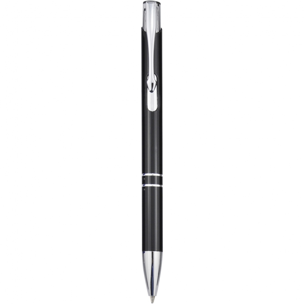 Logo trade business gift photo of: Moneta aluminium click ballpoint pen (blue ink)