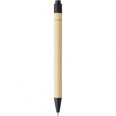 Logotrade promotional item picture of: Berk recycled carton and corn plastic ballpoint pen