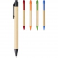Berk recycled carton and corn plastic ballpoint pen, Blue