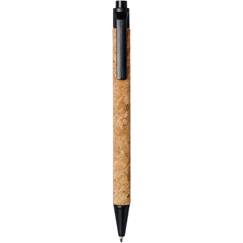 Logo trade promotional products image of: Midar cork and wheat straw ballpoint pen