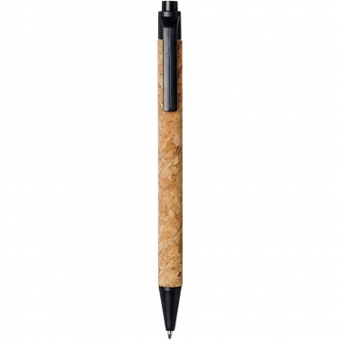 Logo trade promotional giveaway photo of: Midar cork and wheat straw ballpoint pen