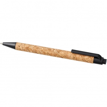 Logo trade promotional giveaways picture of: Midar cork and wheat straw ballpoint pen