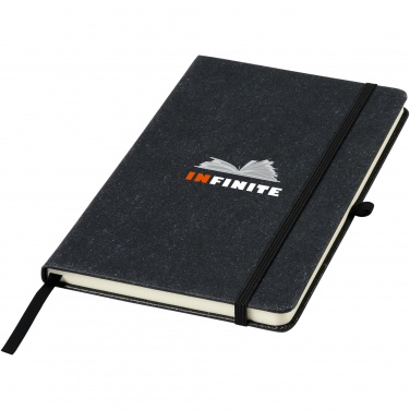 Logo trade corporate gifts image of: Atlana leather pieces notebook