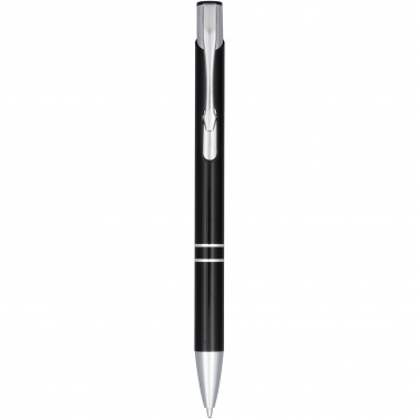 Logo trade promotional gifts image of: Moneta anodized aluminium click ballpoint pen