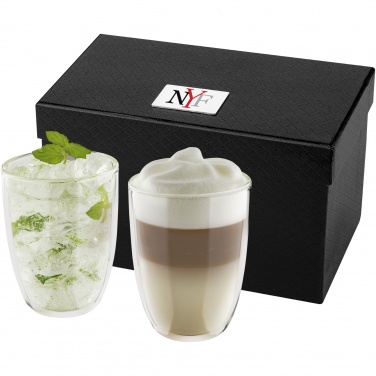 Logo trade promotional giveaways picture of: Boda 2-piece glass set