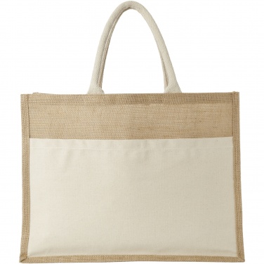 Logotrade promotional product image of: Mumbay cotton pocket jute tote bag 18L