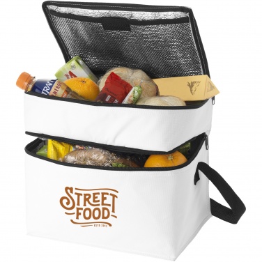 Logo trade promotional item photo of: Oslo 2-zippered compartments cooler bag 13L