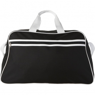 Logo trade promotional product photo of: San Jose 2-stripe sports duffel bag 30L