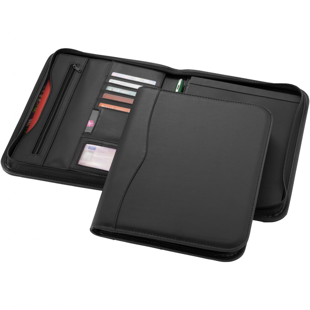 Logotrade promotional item image of: Ebony A4 zippered portfolio