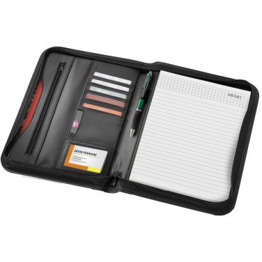 Logo trade business gift photo of: Ebony A4 zippered portfolio