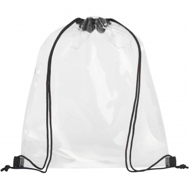 Logo trade promotional giveaways picture of: Lancaster transparent drawstring bag 5L