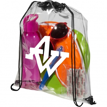 Logo trade promotional products picture of: Lancaster transparent drawstring bag 5L