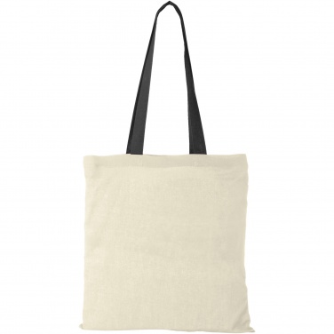 Logo trade corporate gifts image of: Nevada 100 g/m² cotton tote bag coloured handles 7L