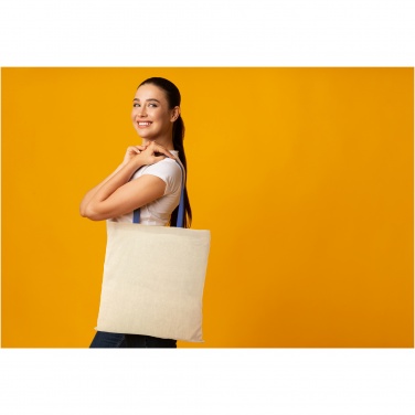 Logotrade advertising product picture of: Nevada 100 g/m² cotton tote bag coloured handles 7L